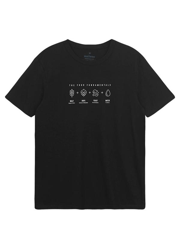 Camiseta Slim Beer Elements Preto