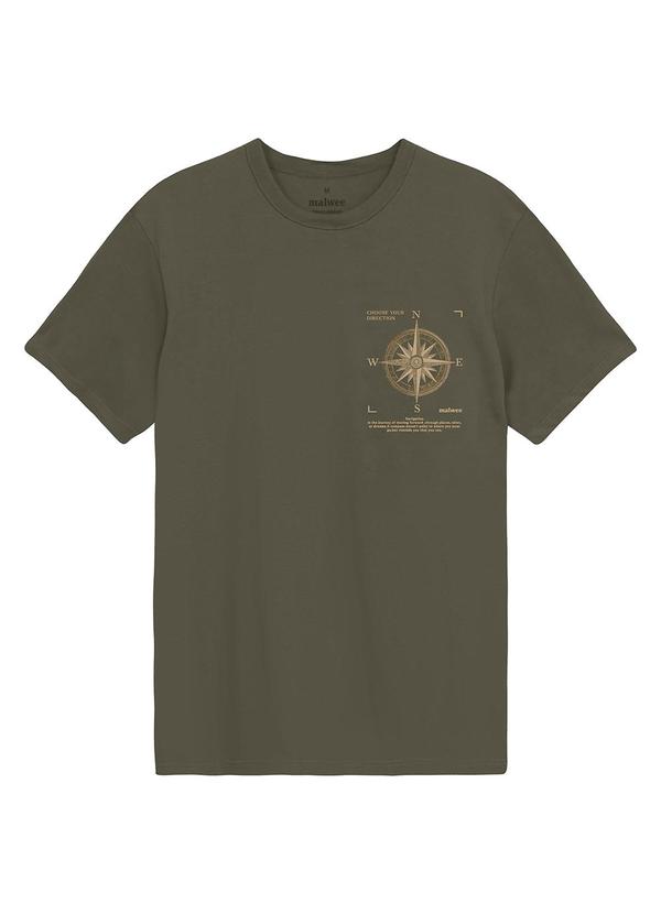 Camiseta Slim Choose Your Direction Verde