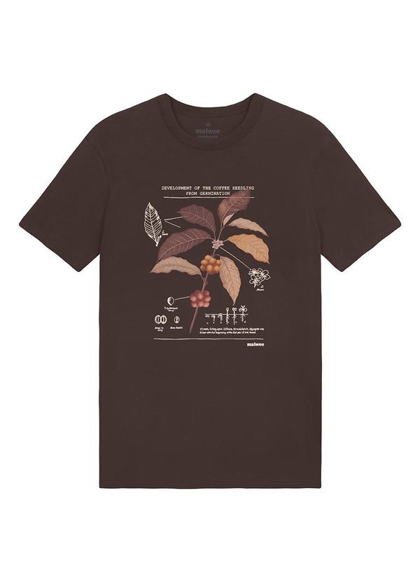 Camiseta Slim Coffee Seedling Marrom