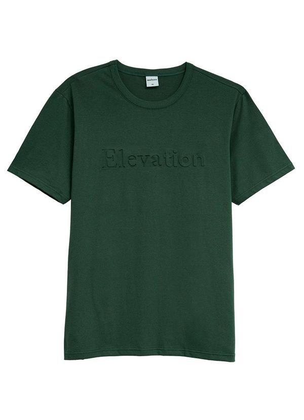 Camiseta Slim Elevation em Malha Verde Esmeralda