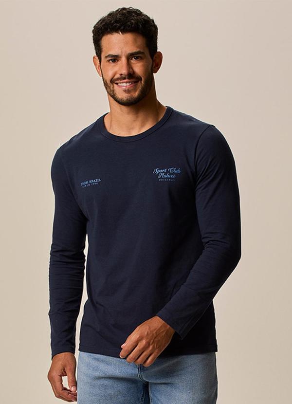 Camiseta Slim From Brazil Azul Marinho