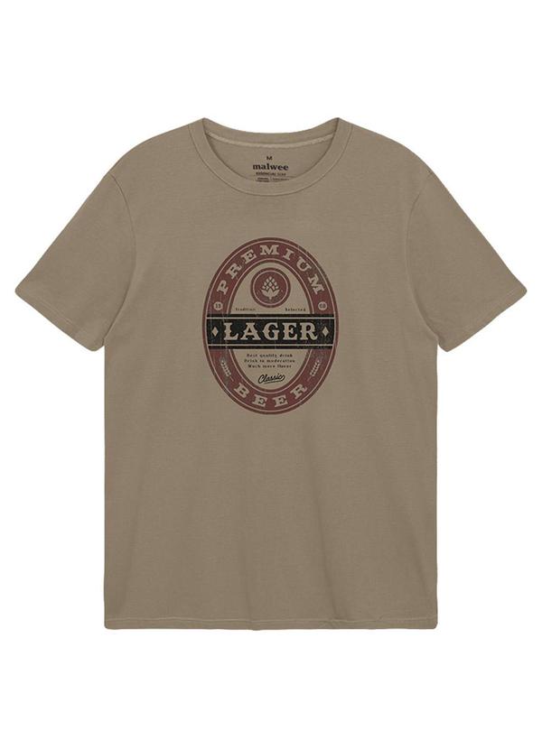 Camiseta Slim Lager Taupe
