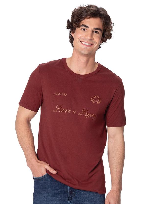 Camiseta Slim Leave a Legacy Bordô