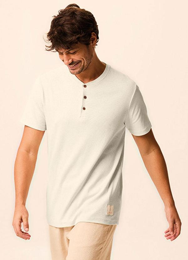 Camiseta Slim Linho Off White