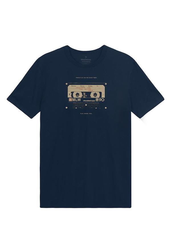 Camiseta Slim Mixtape For The Better Days Azul