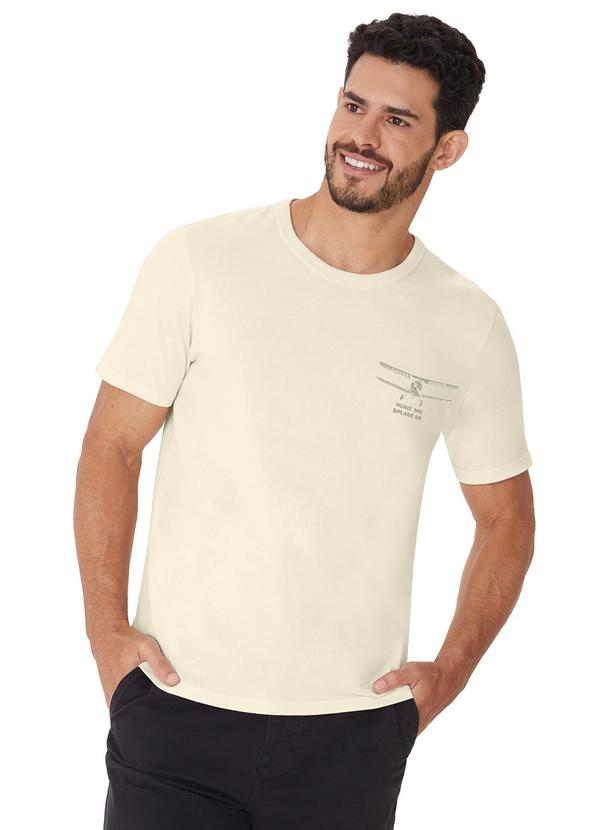 Camiseta Slim Muniz M9 Biplane Br Branco