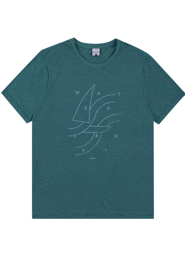 Camiseta Slim Sailboats Verde