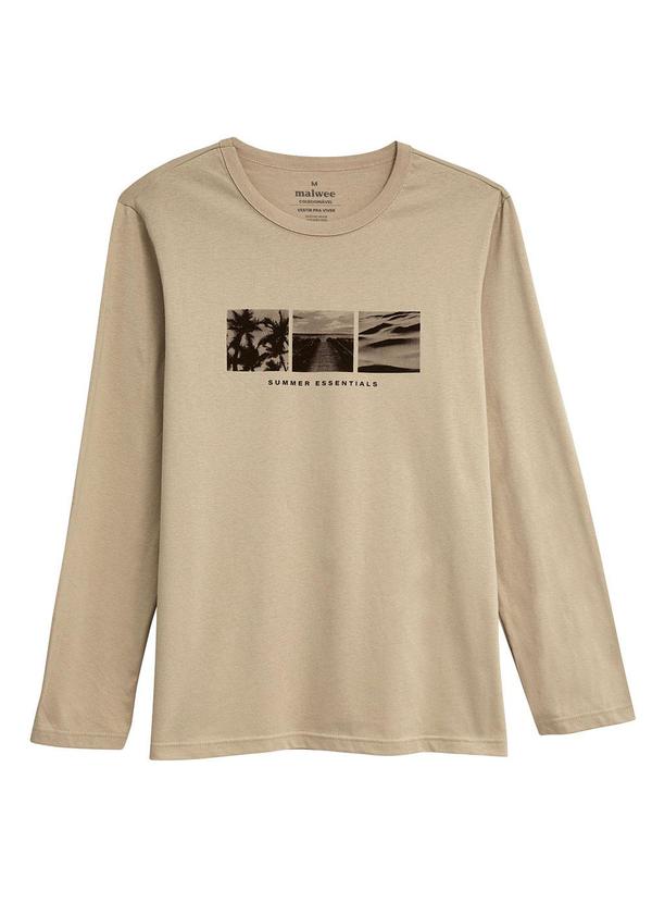 Camiseta Slim Summer Essentials Areia