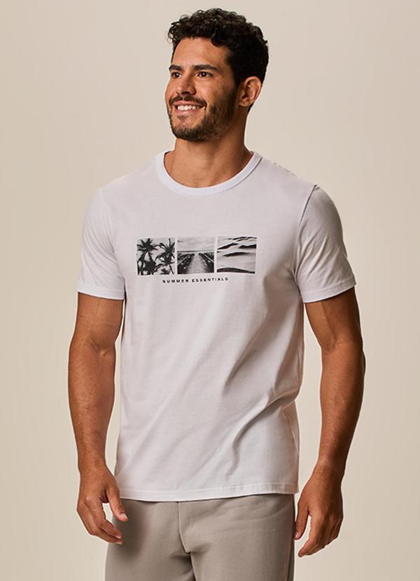 Camiseta Slim Summer Essentials Branco