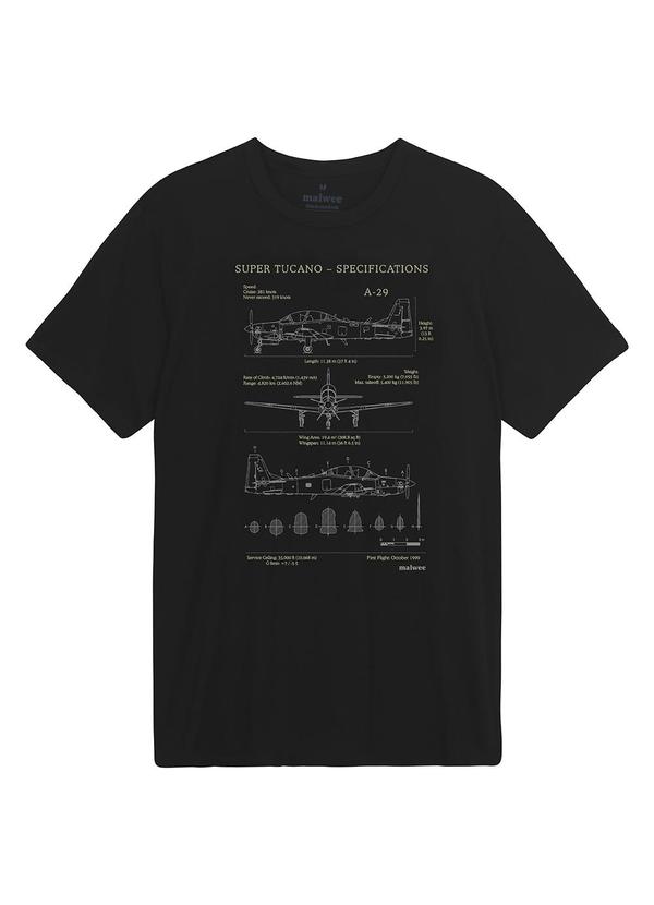Camiseta Slim Super Tucano Specifications Preto