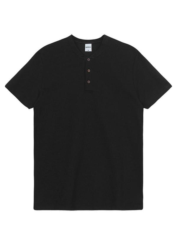 Camiseta Slim Texturizada Preto