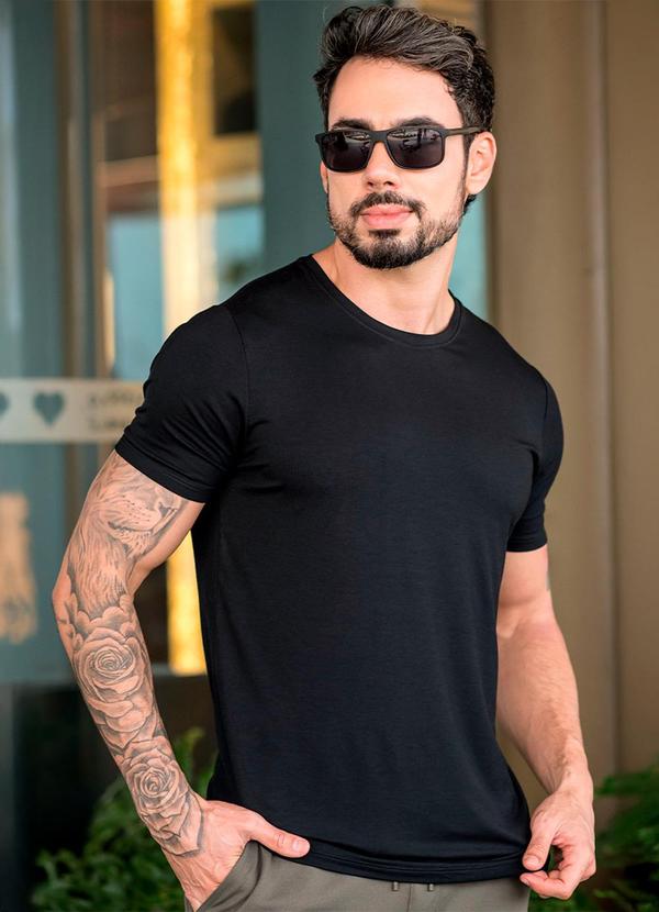 Camiseta Tech Visco Masculina Preto