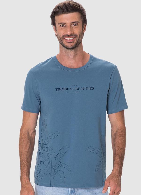 Camiseta Welcome To The Resort Azul Petróleo