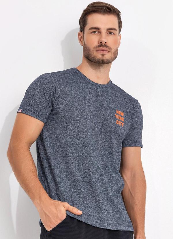 Vista 2 Camiseta em Malha Azul Fakini Fakini