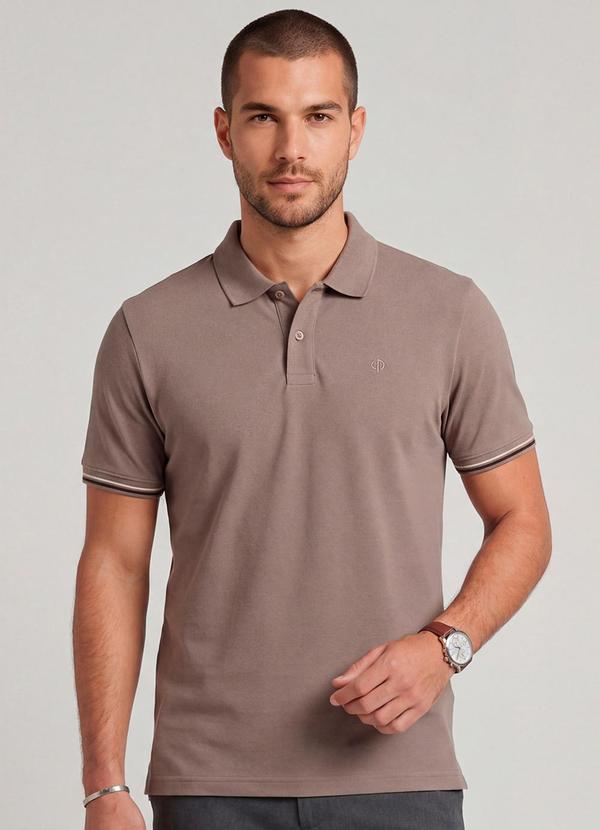 Polo Malhão Flamê Marrom