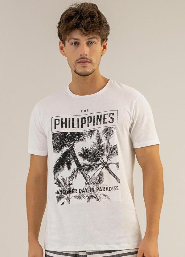 Vista 2 T-Shirt Masculina Branco The Philippines The Philippines