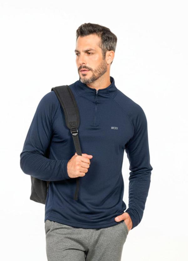 Camisa Térmica Estampa 3d Azul