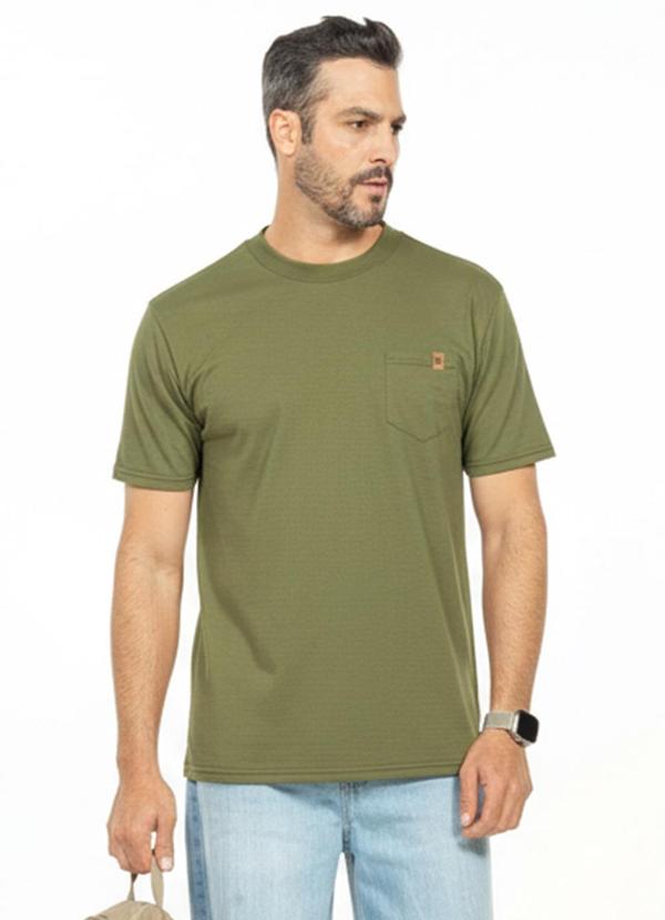 Camiseta com Bolso Verde