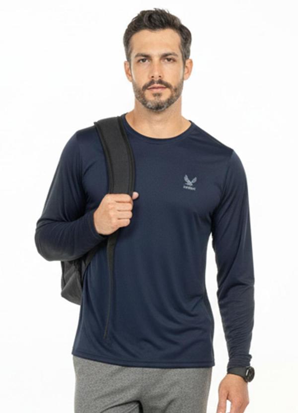 Camiseta com Estampa Águia Sport Azul