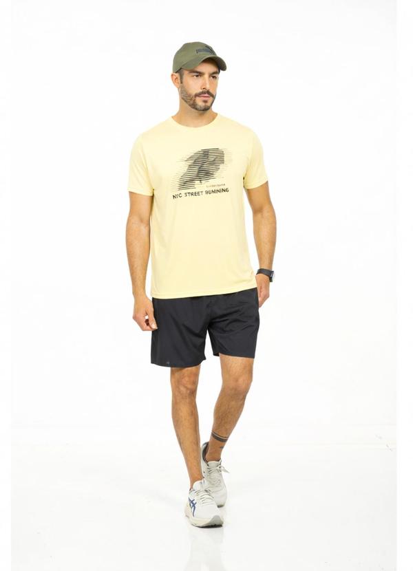 Camiseta com Estampa Nyc Street Bege