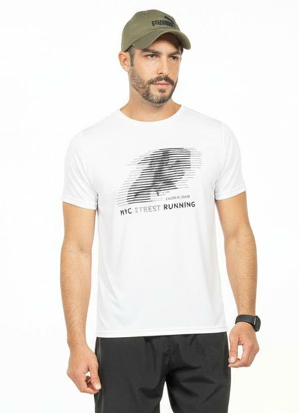Camiseta com Estampa Nyc Street Branco