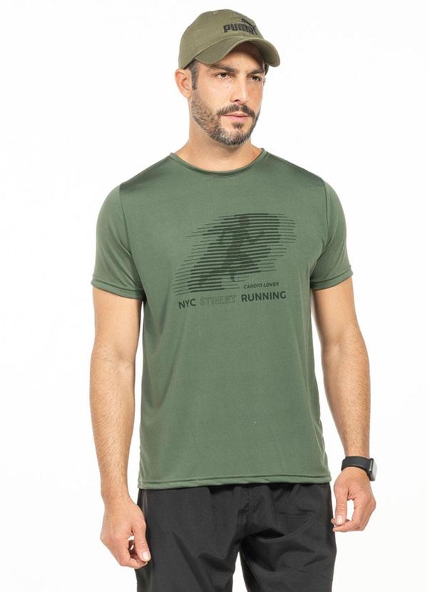 Camiseta com Estampa Nyc Street Verde