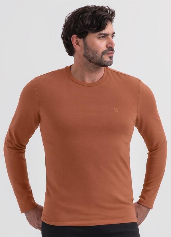 Camiseta em Algodão Marrom