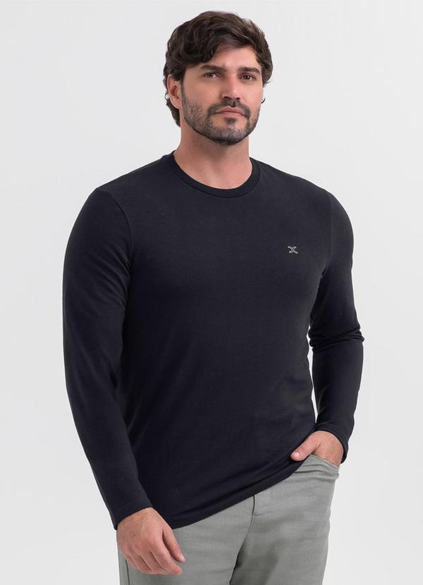 Camiseta em Algodão Preto