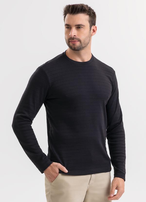 Camiseta em Algodão Preto