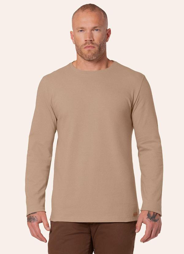 Camiseta Manga Longa Marrom