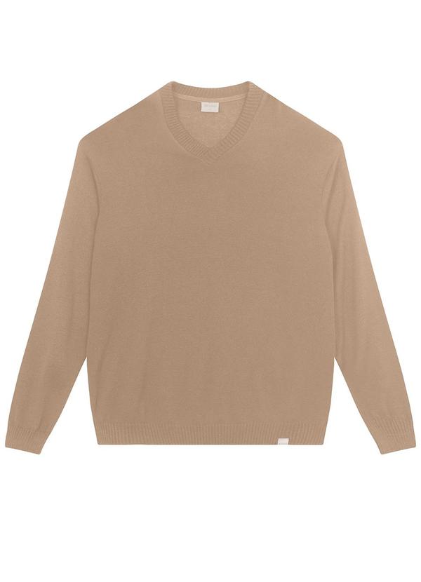 Camiseta Manga Longa Tricot Bege