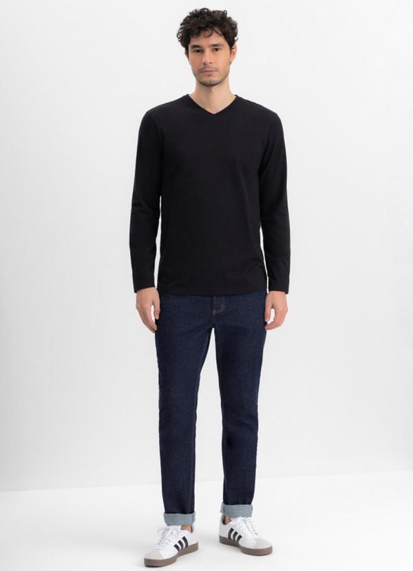 Camiseta Masculina em Malha Preto