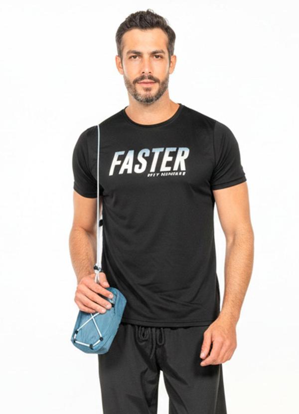 Camiseta Masculina Manga Curta Preto