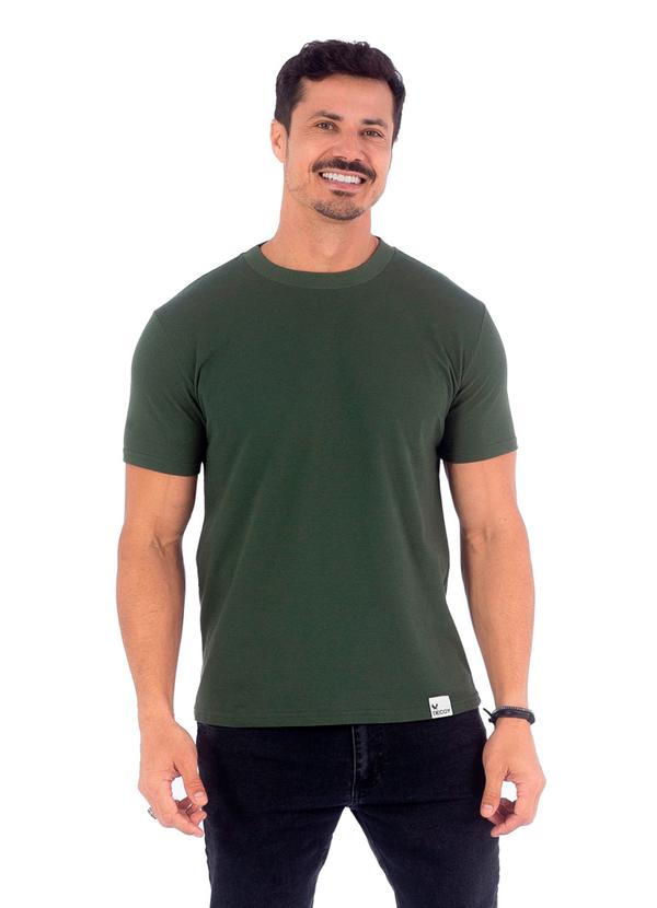 Vista 2 Camiseta Masculina Piquet Verde Decoy Decoy