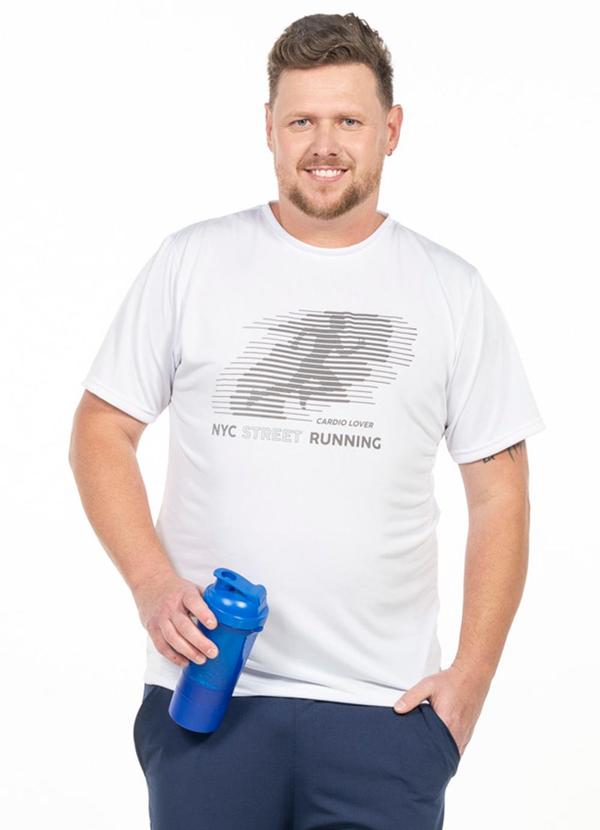 Camiseta Plus Size Masculina Branco