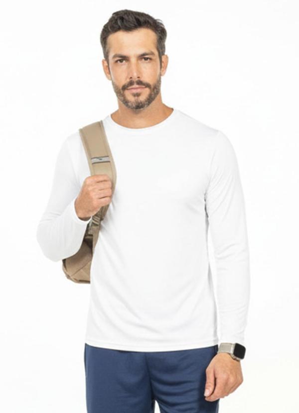 Camiseta Térmica Gola Alta Branco