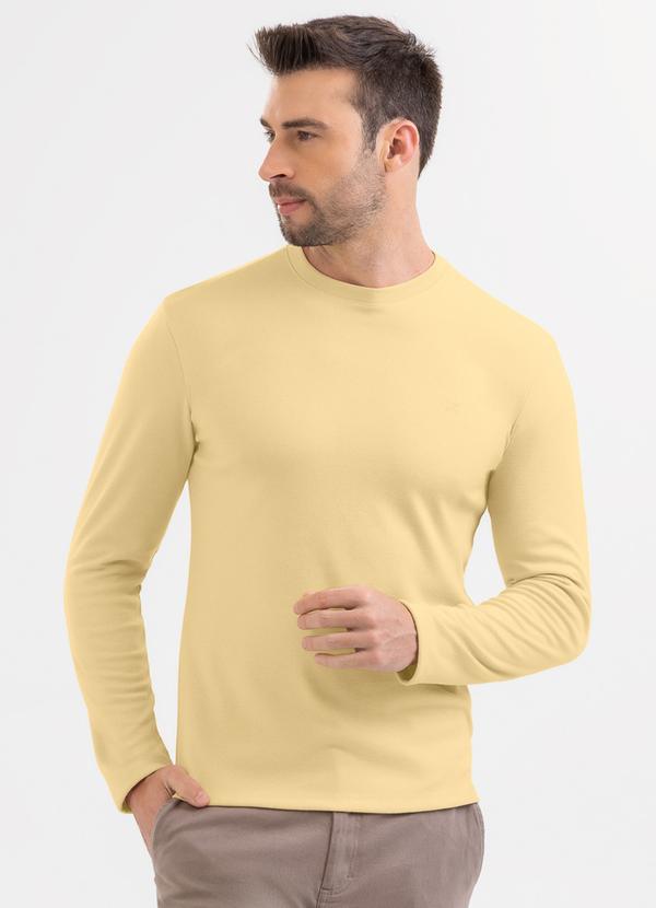 Suéter em Canelado Amarelo Claro