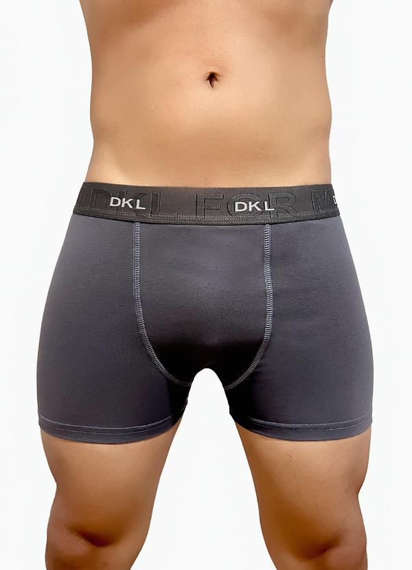 Cueca Boxer de Algodão Cinza