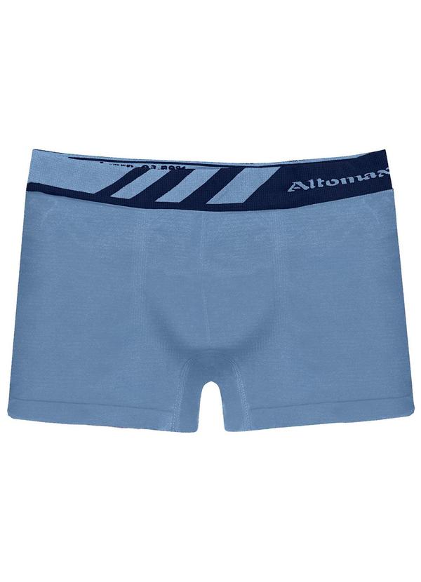 Cueca Boxer Lisa Microfibra Altomax Azul