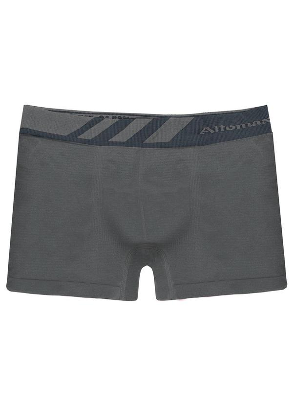 Cueca Boxer Lisa Microfibra Altomax Cinza