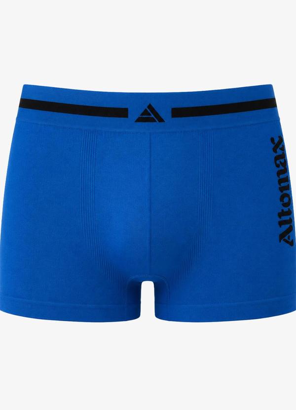 Cueca Boxer Lisa Microfibra Azul