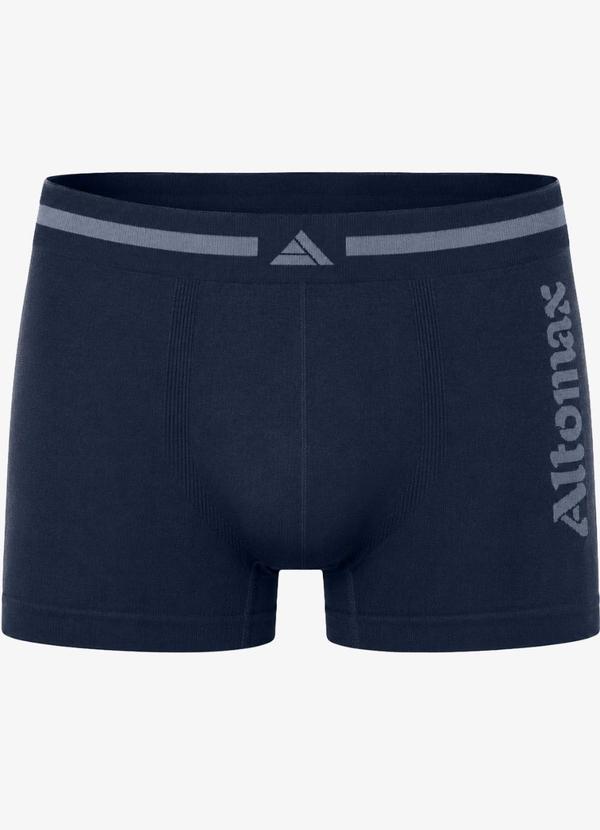 Cueca Boxer Lisa Microfibra Azul