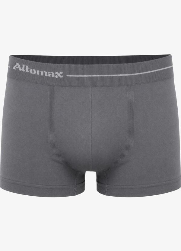 Cueca Boxer Lisa Microfibra Cinza