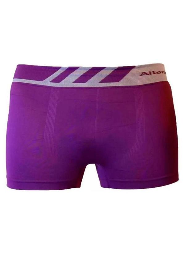 Cueca Boxer Lisa Microfibra Roxo