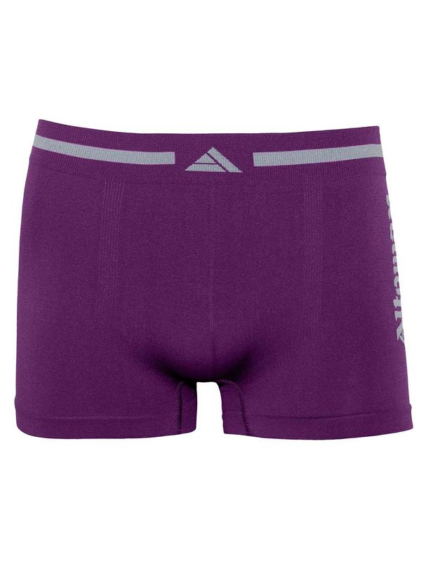 Vista 2 Cueca Boxer Lisa Microfibra Roxo Rovitex Rovitex
