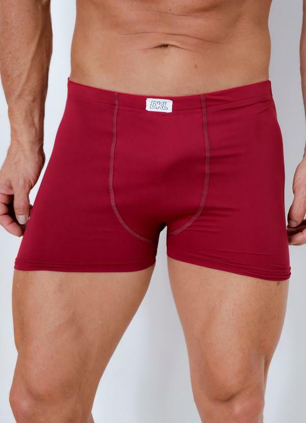 Cueca Elástico Tombado Poliamida Vermelho