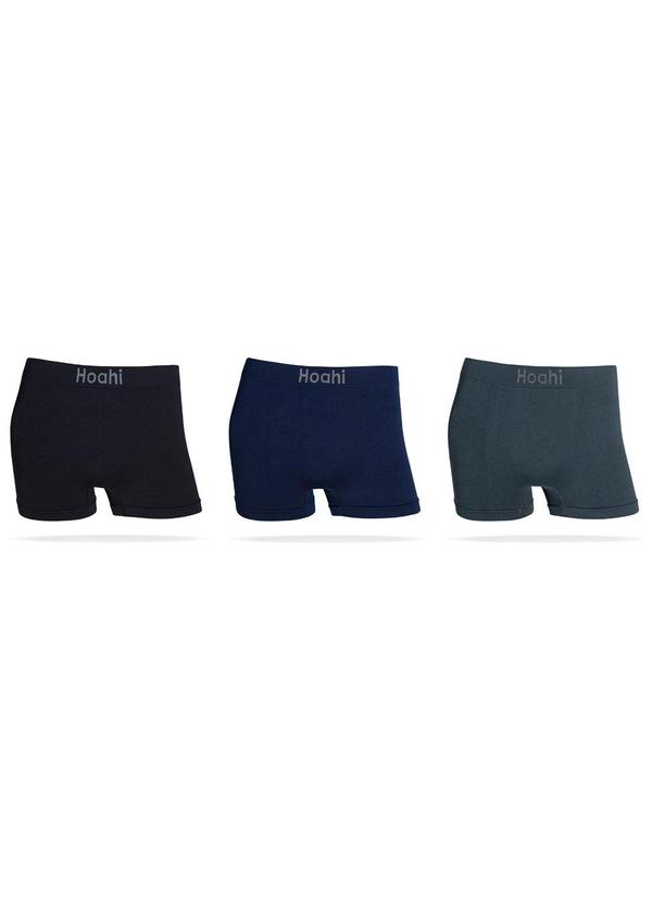 Kit 3 Cuecas Boxer de Poliamida Unica