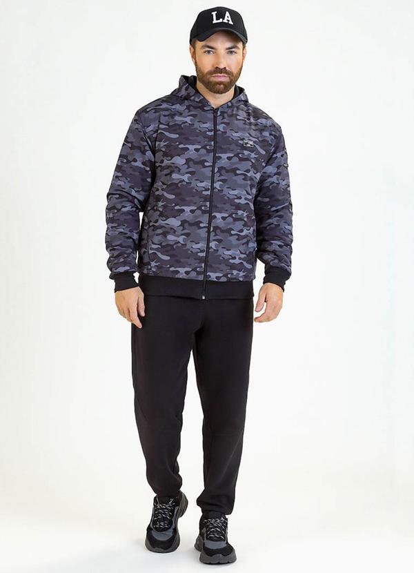 Vista 2 Jaqueta Adulto em Tactel Four Way Cinza Soft Bonni Soft Bonni