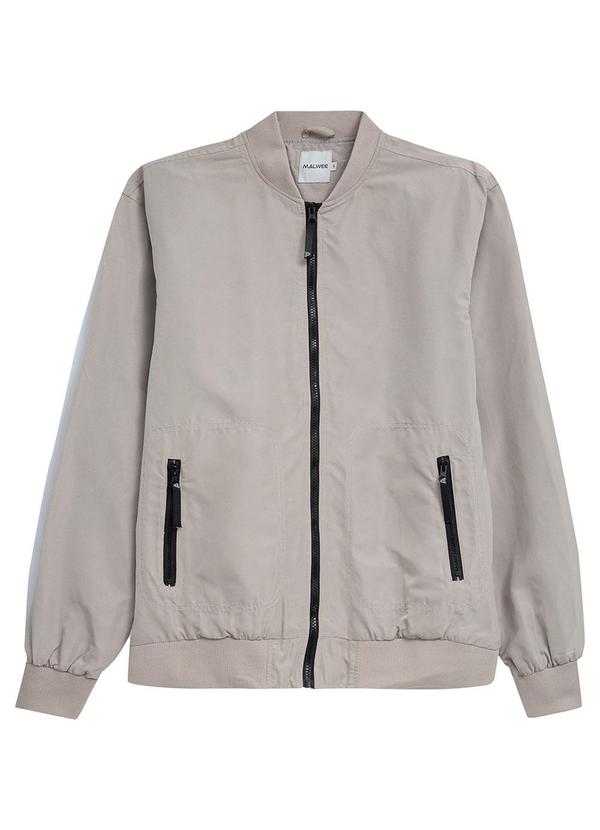 Jaqueta Bomber Masculina Cinza Claro