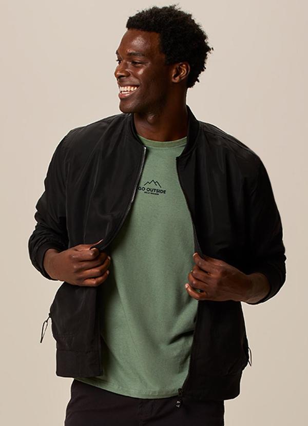 Jaqueta Bomber Masculina Preto